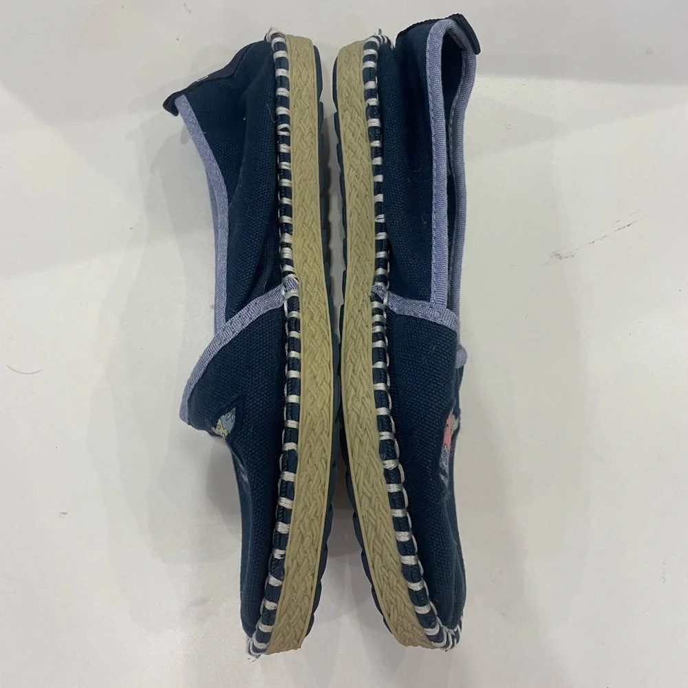 Sperry Kids Moccasins Navy with Red Whale Design